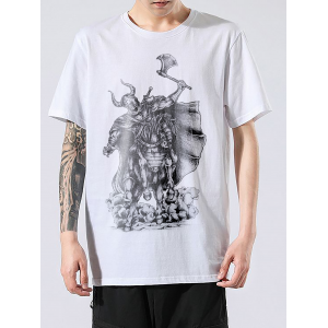 Tricou Războinic cu un topor pe un cal